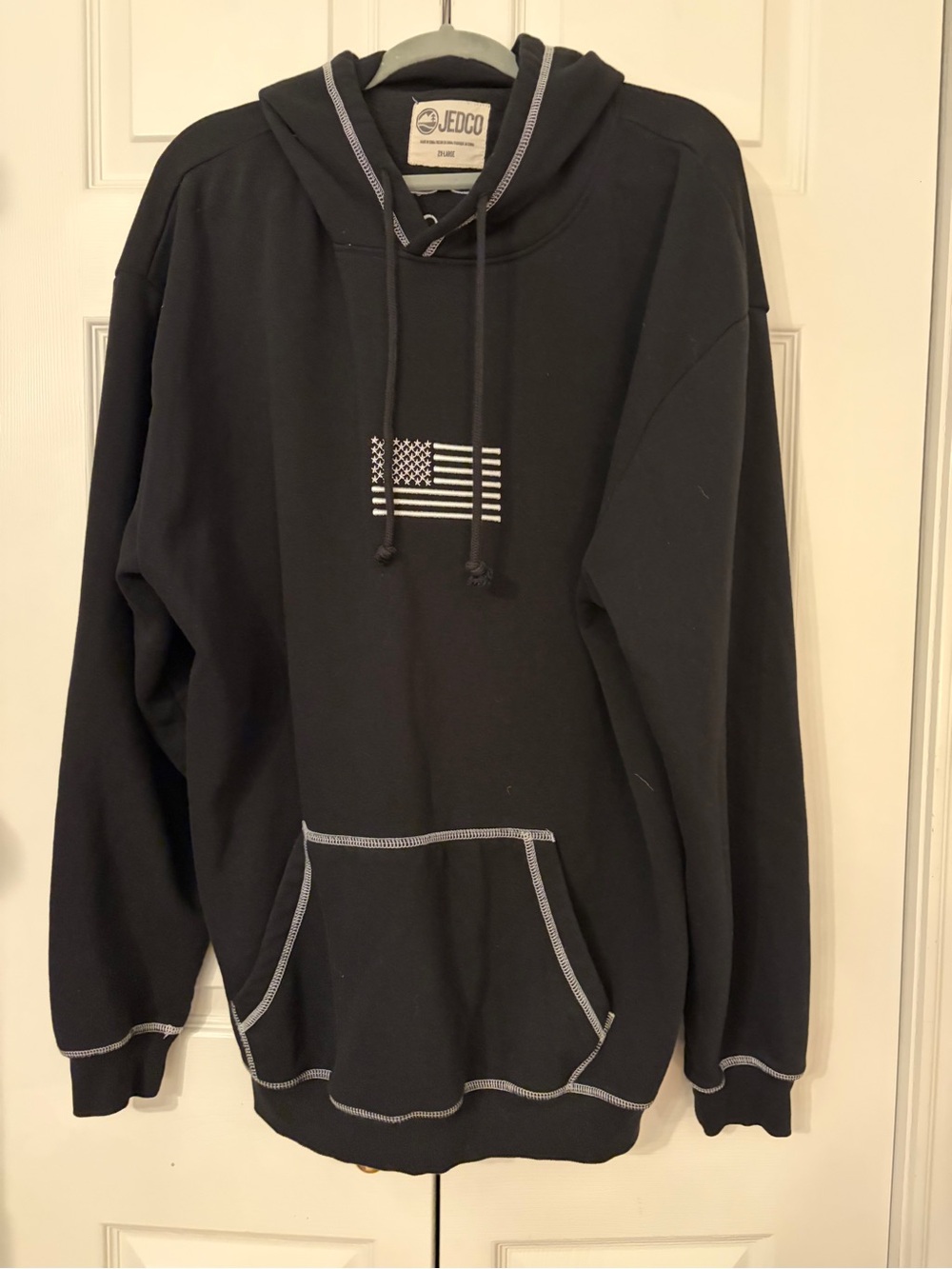 We The People Embroidered Black Pullover Hoodie Second Amendment XXL LNWOT